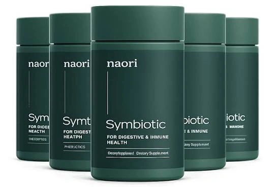 Naori Symbiotics official product bottle presentation